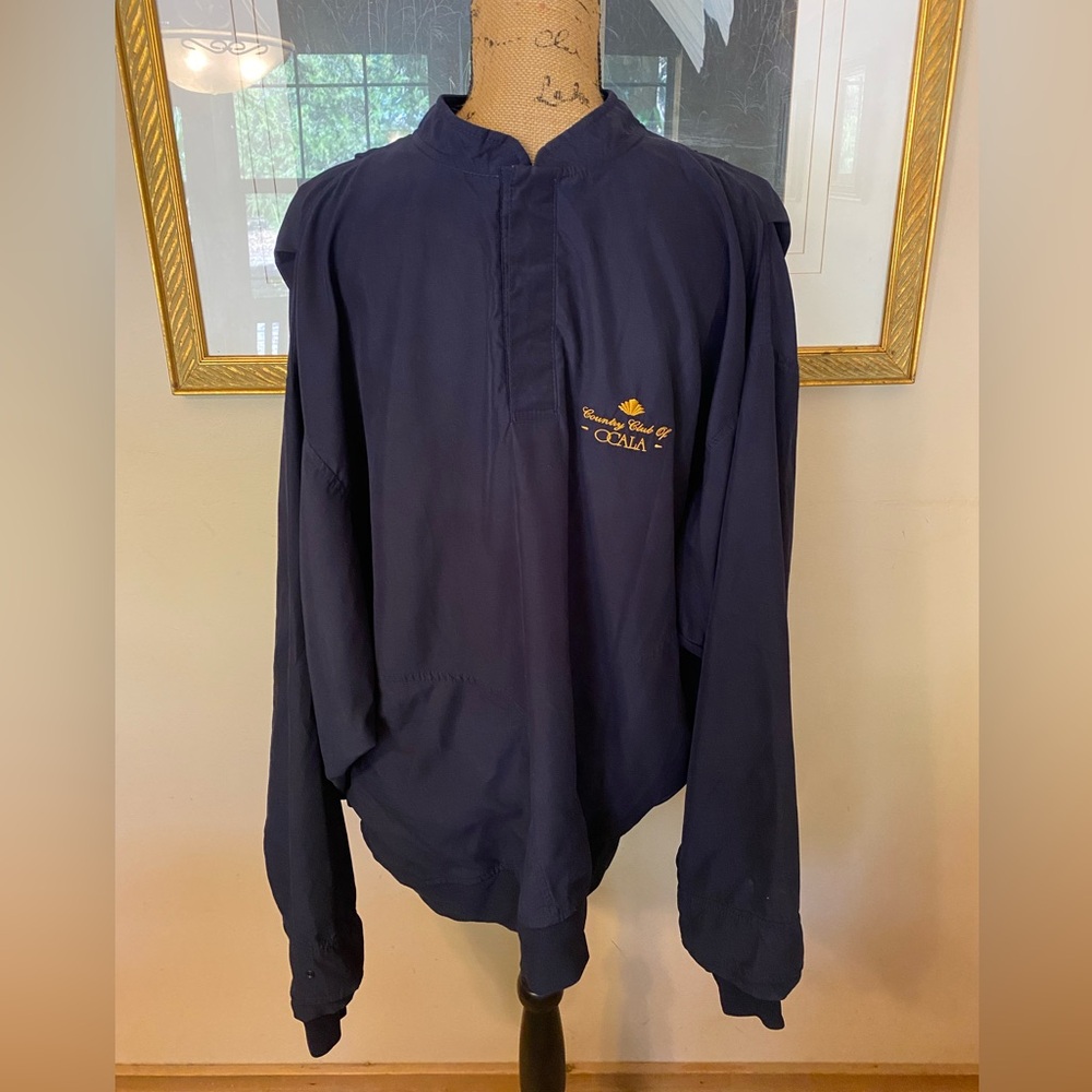 Zero Restriction Men’s L Golf Jacket Long Sleeve Lightweight Outdoor Sports Navy